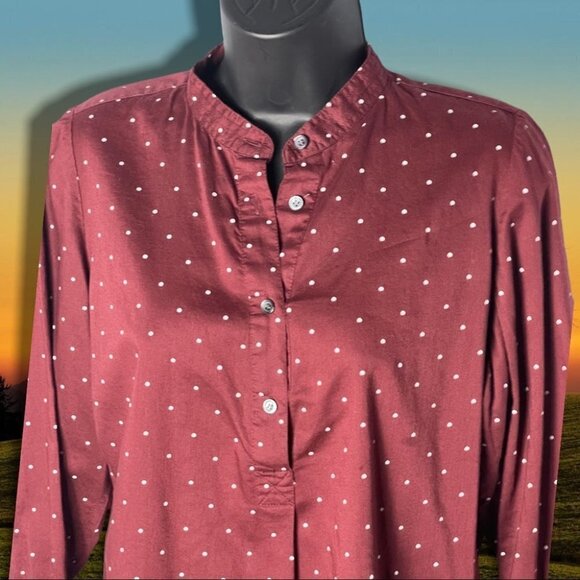 MADEWELL Shirred Popover Top in Microdot Size Extra Small - Picture 7 of 13